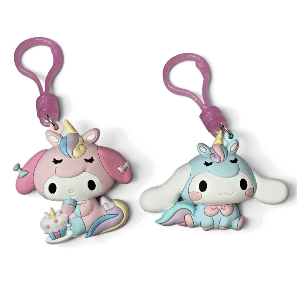 Hello Kitty & Friends Series 4 My Melody Unicorn 3D Foam Figural Bag Clip Sanrio
